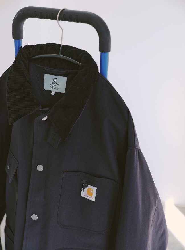 - 全新特價 - Carhartt WIP x Invincible Chore Coat 聯名寬版工裝外套 (黑色L)