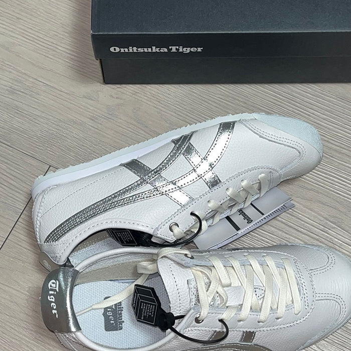 Onitsuka Tiger MEXICO 66 白底銀虎爪紋 D508K-0193