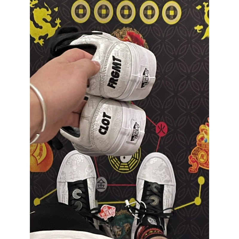 - 全新特價 - Clot x Fragment Design x Vans 陳冠希藤原浩三方聯名 20週年 絲綢 - VANASH