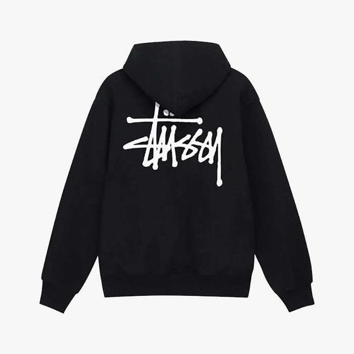 - 全新特價 - STUSSY BASIC FLEECE HOODIE 刷毛連帽上衣 (黑M)