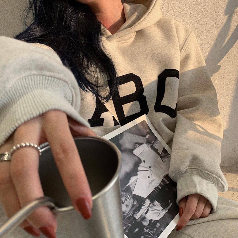 FEAR OF GOD 植絨字母刷毛連帽上衣 - VANASH