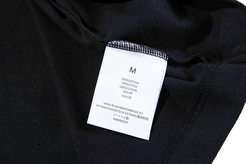 FEAR OF GOD Essentials 2023 黑色系列 黑色微高領字母短袖上衣 - VANASH