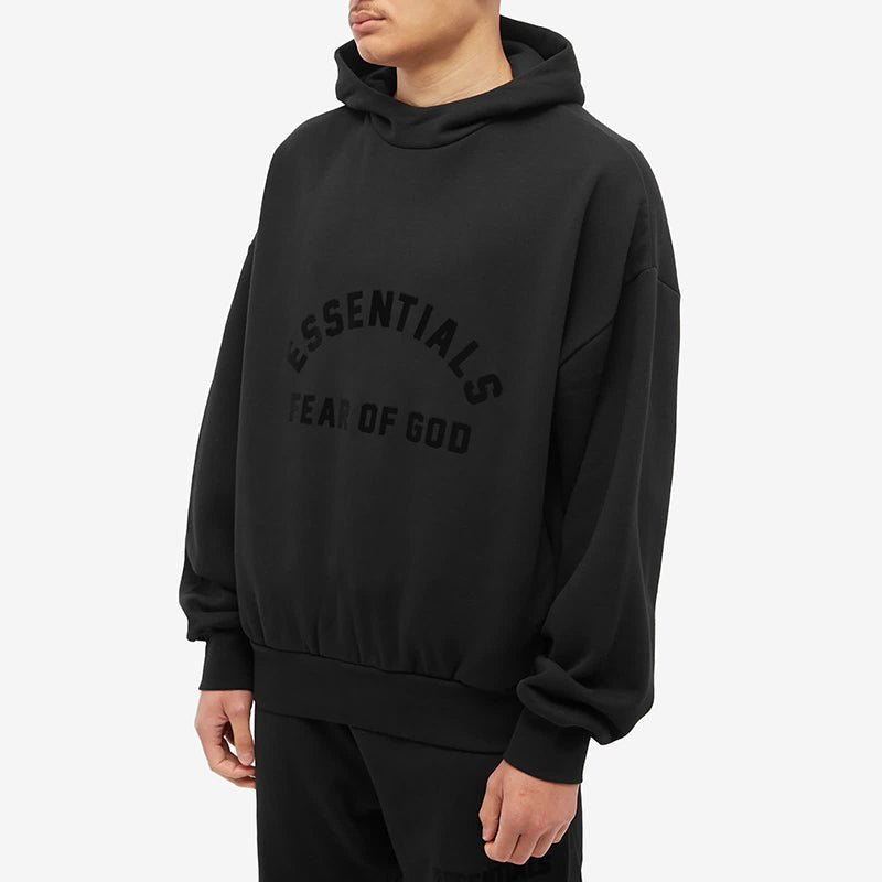FEAR OF GOD ESSENTIALS CORE 23 HOODIE 全黑黑魂LOGO連帽衛衣 - VANASH