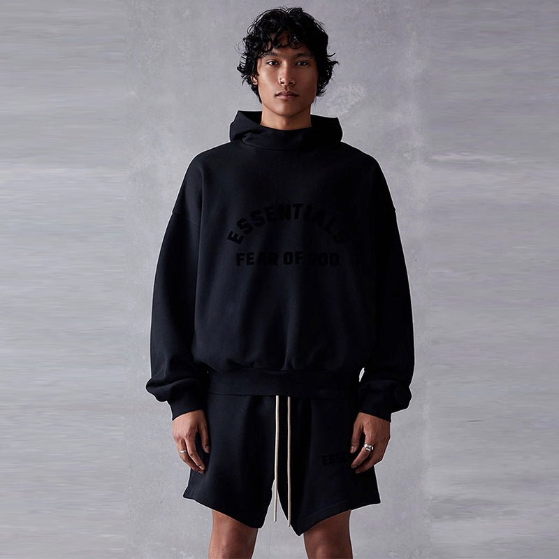 FEAR OF GOD ESSENTIALS CORE 23 HOODIE 全黑黑魂LOGO連帽衛衣 - VANASH