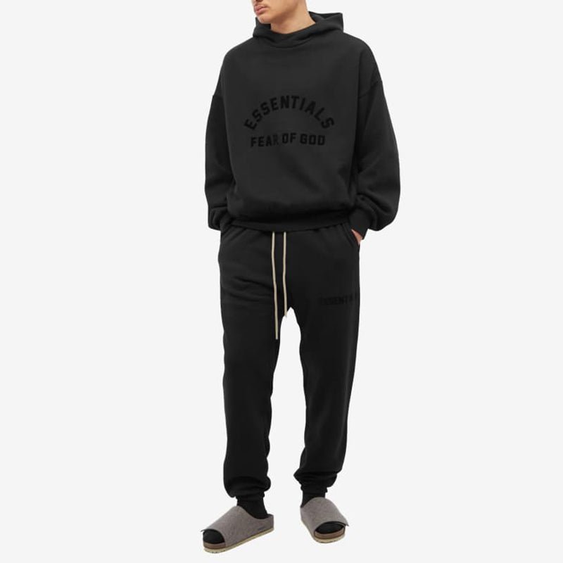 FEAR OF GOD ESSENTIALS CORE 23 HOODIE 全黑黑魂LOGO連帽衛衣 - VANASH