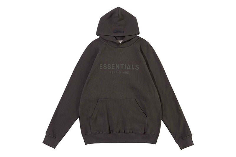 FEAR OF GOD ESSENTIALS HOODIE SYCAMORE 立體矽膠印花華夫格連帽衛衣 - VANASH