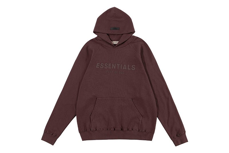 FEAR OF GOD ESSENTIALS HOODIE SYCAMORE 立體矽膠印花華夫格連帽衛衣 - VANASH