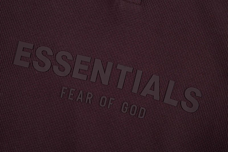 FEAR OF GOD ESSENTIALS 立體矽膠LOGO 寬版POLO衫 - VANASH