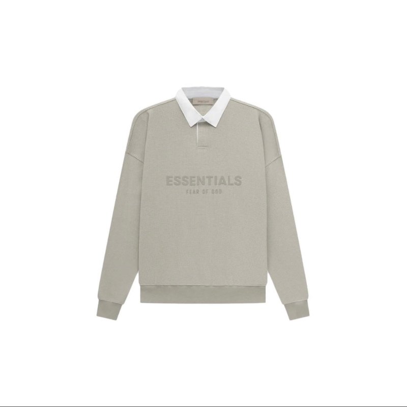 FEAR OF GOD ESSENTIALS 立體矽膠LOGO 寬版POLO衫 - VANASH