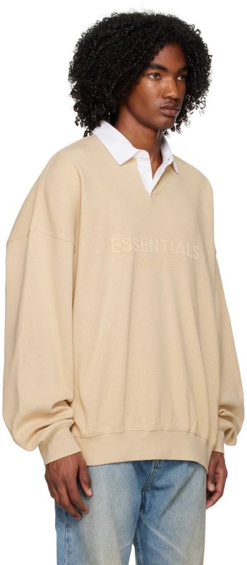 FEAR OF GOD ESSENTIALS 立體矽膠LOGO 寬版POLO衫 - VANASH