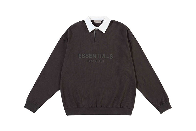 FEAR OF GOD ESSENTIALS 立體矽膠LOGO 寬版POLO衫 - VANASH