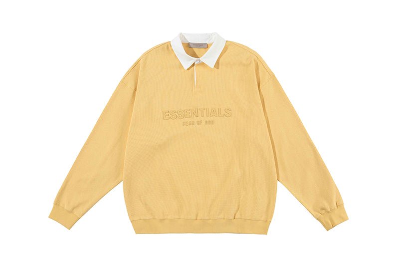 FEAR OF GOD ESSENTIALS 立體矽膠LOGO 寬版POLO衫 - VANASH