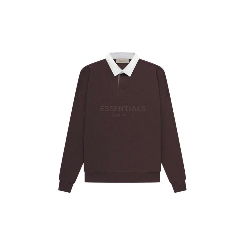 FEAR OF GOD ESSENTIALS 立體矽膠LOGO 寬版POLO衫 - VANASH