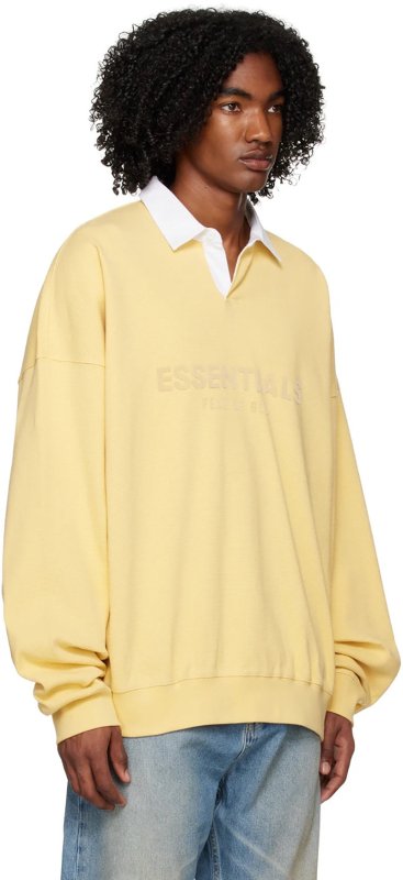 FEAR OF GOD ESSENTIALS 立體矽膠LOGO 寬版POLO衫 - VANASH