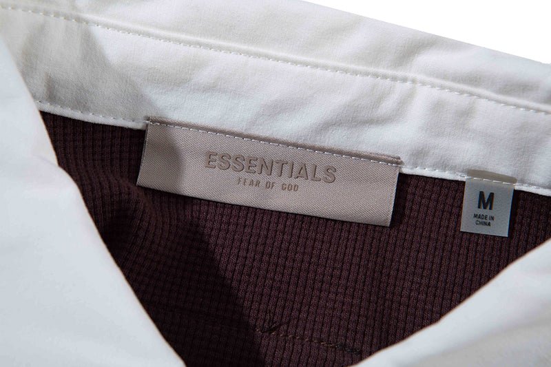 FEAR OF GOD ESSENTIALS 立體矽膠LOGO 寬版POLO衫 - VANASH