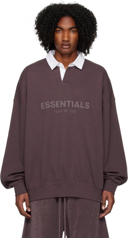 FEAR OF GOD ESSENTIALS 立體矽膠LOGO 寬版POLO衫 - VANASH