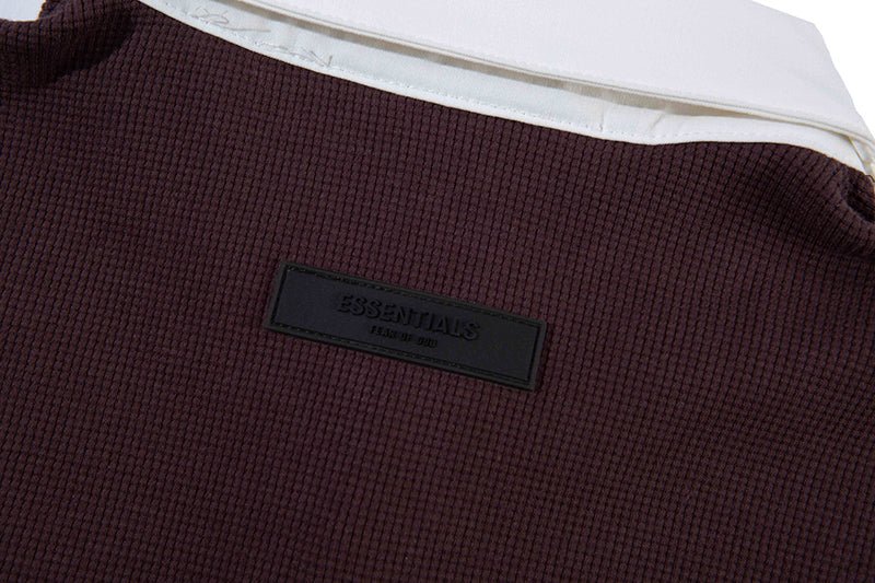 FEAR OF GOD ESSENTIALS 立體矽膠LOGO 寬版POLO衫 - VANASH