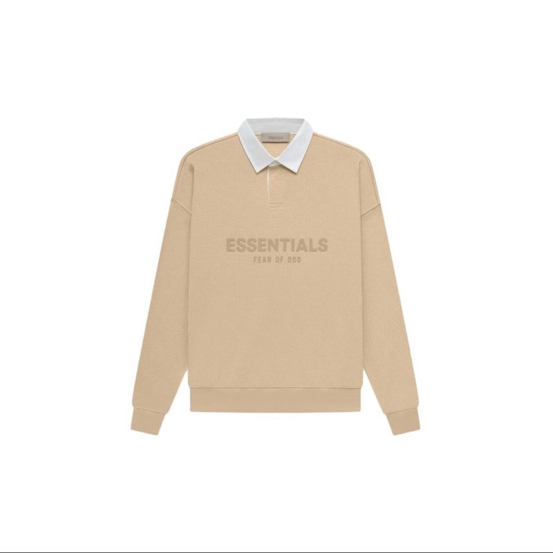 FEAR OF GOD ESSENTIALS 立體矽膠LOGO 寬版POLO衫 - VANASH