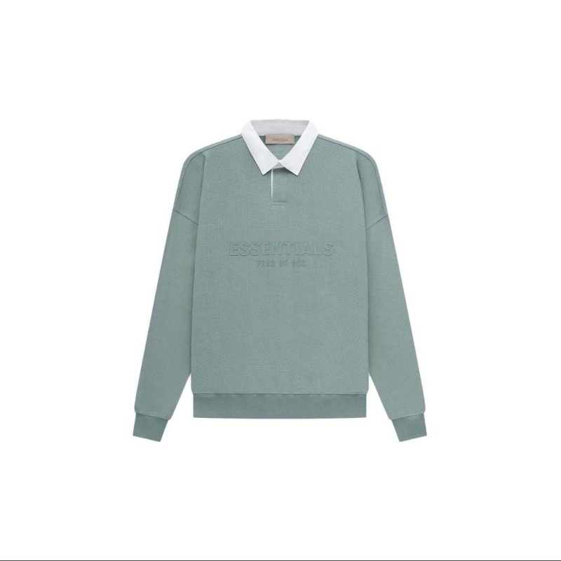 FEAR OF GOD ESSENTIALS 立體矽膠LOGO 寬版POLO衫 - VANASH