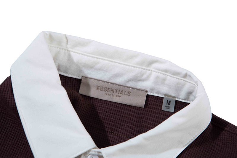 FEAR OF GOD ESSENTIALS 立體矽膠LOGO 寬版POLO衫 - VANASH
