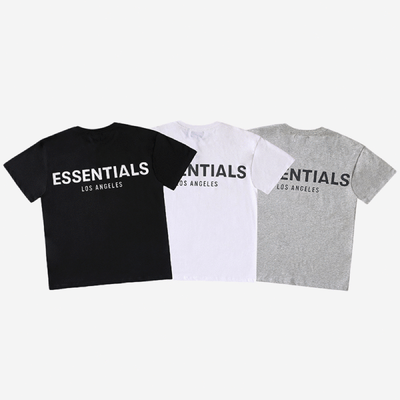 FEAR OF GOD ESSENTIALS 洛杉磯限定反光LOGO短袖T恤 - VANASH