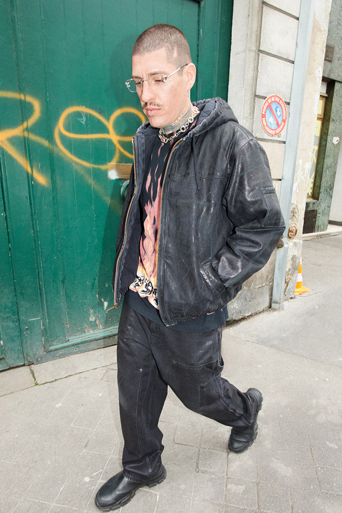 Supreme x MM6 Maison Margiela 火焰骷髏短袖T恤