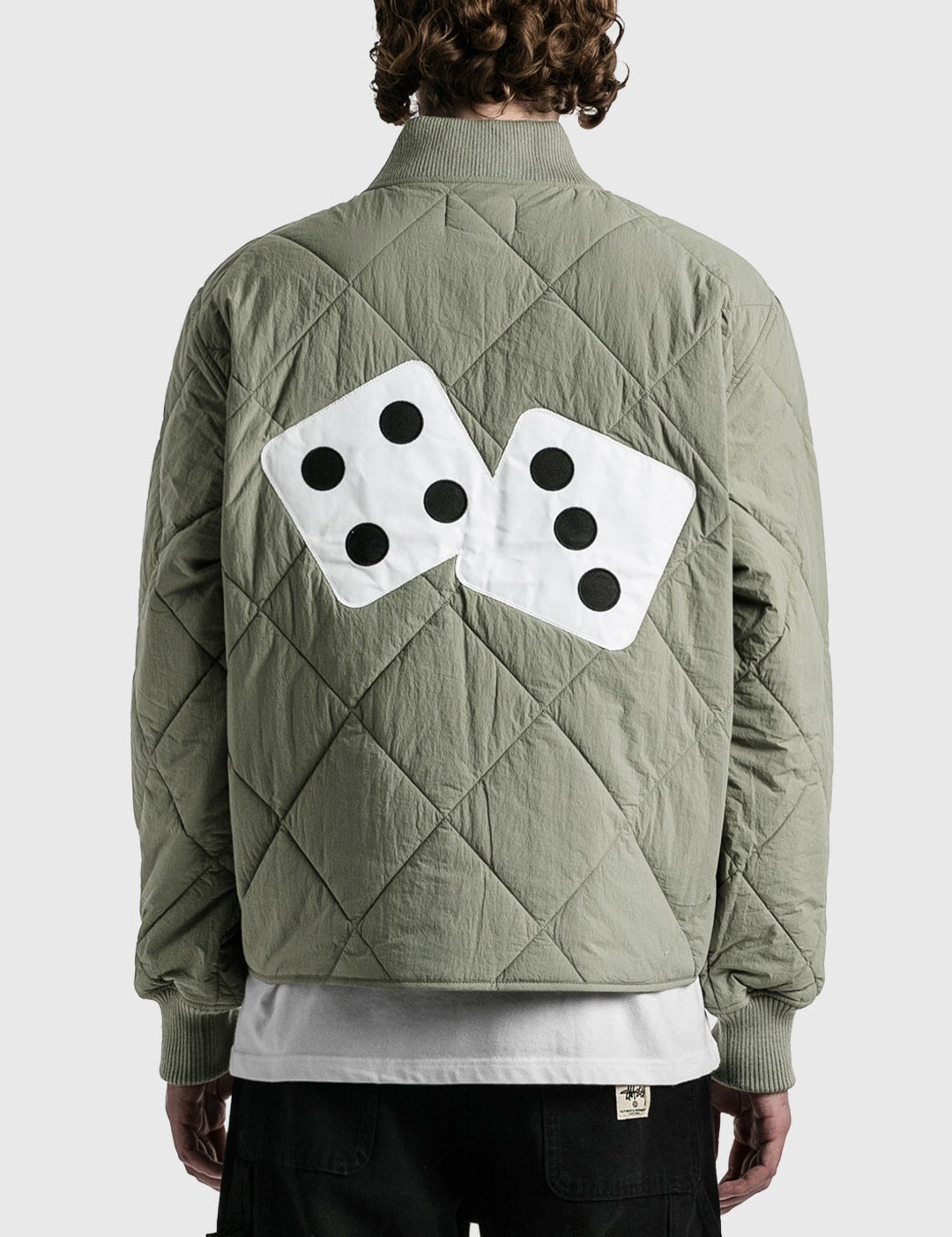 Stussy 菱格紋衍縫鋪棉夾克