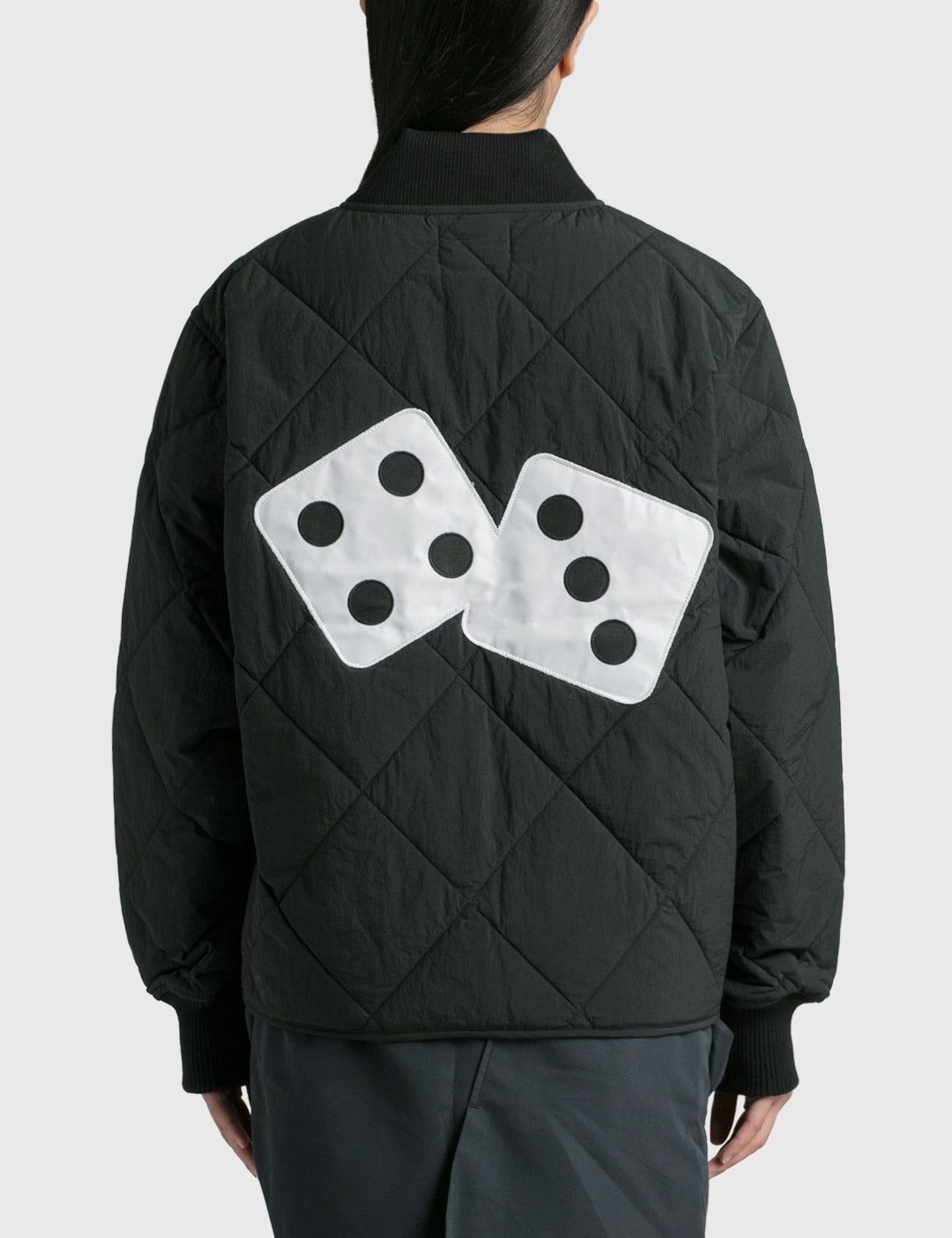 Stussy 菱格紋衍縫鋪棉夾克