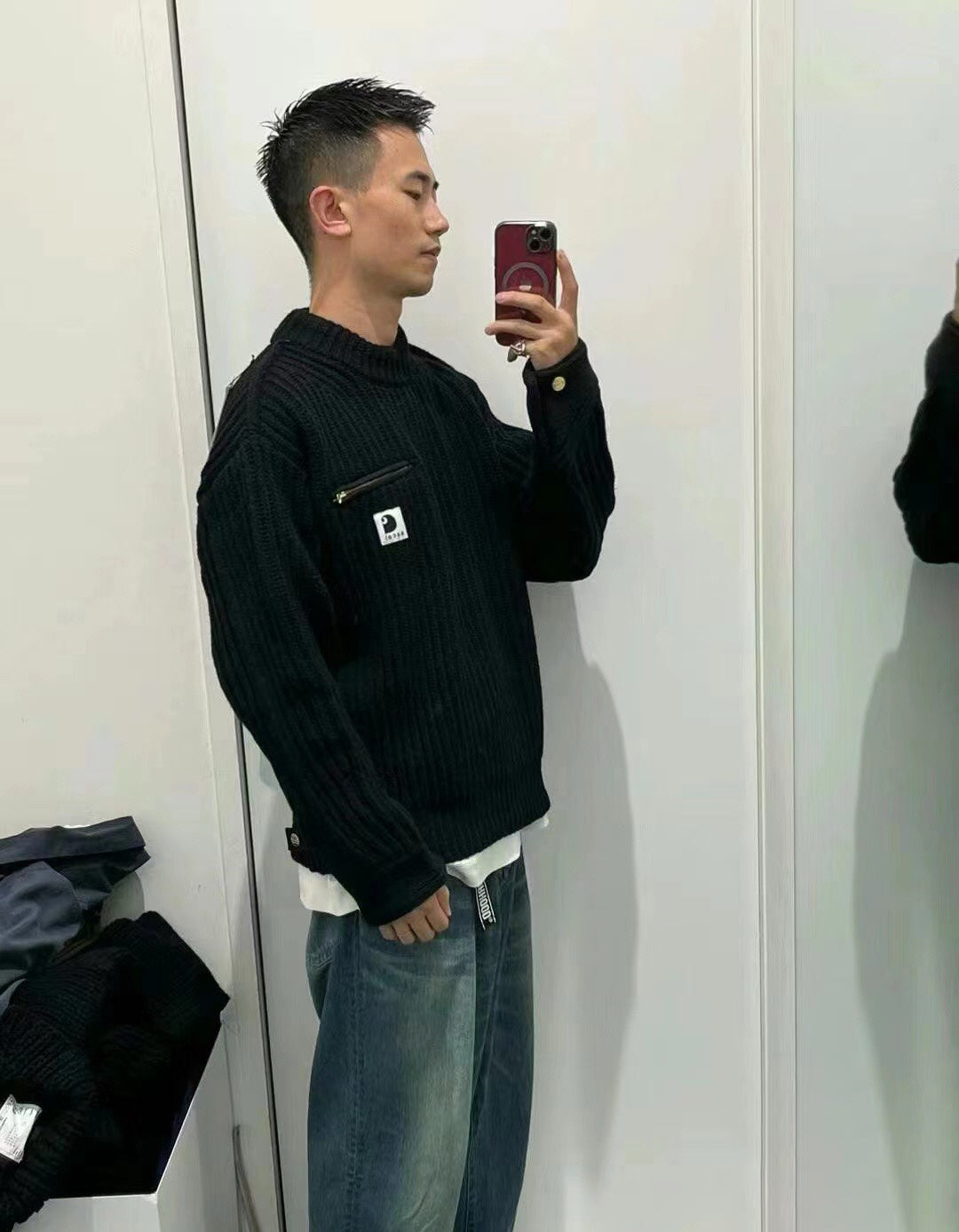 Sacai x Carhartt WIP Knit Detroit Pullover 卡哈特針織毛衣