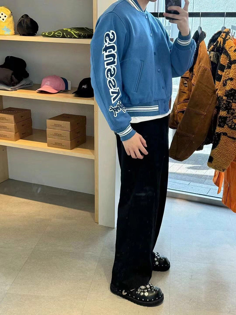 STUSSY VARSITY JACKET 雙袖刺繡棒球外套