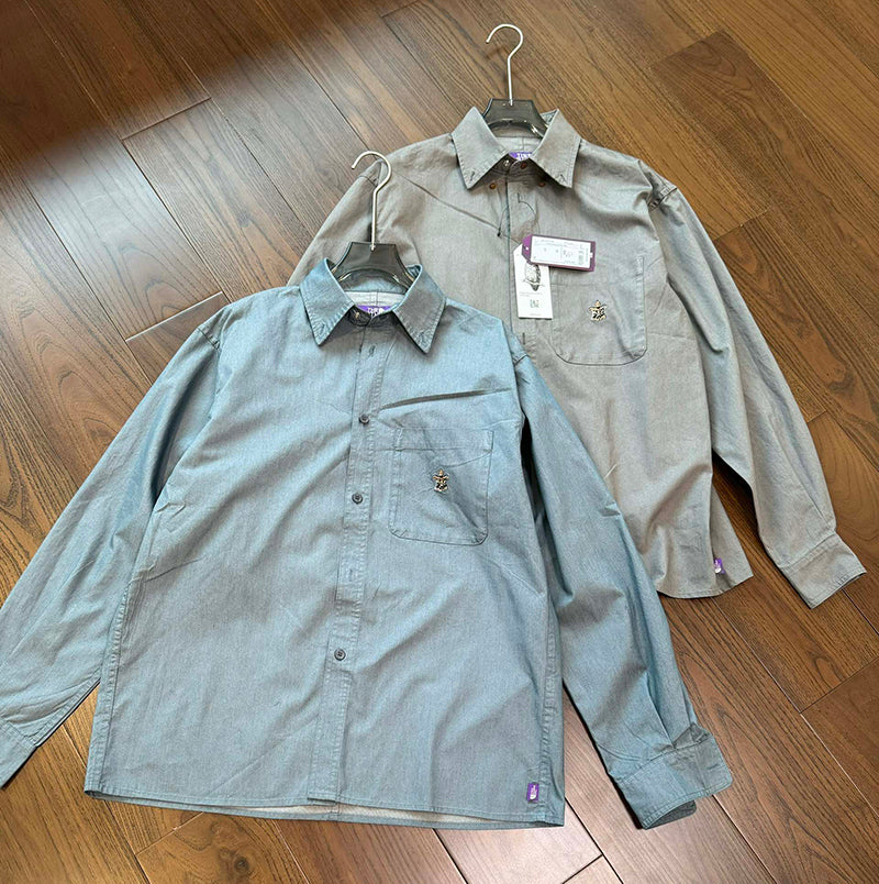 THE NORTH FACE 北臉紫標口袋襯衫