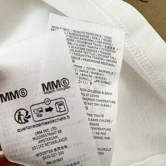- 全新特價 - Supreme x MM6 Box Logo Tee 白色印花短袖 (L碼)