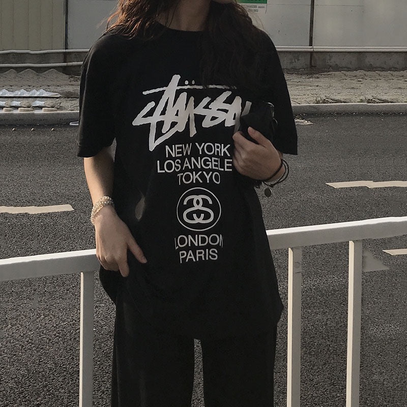 - 全新特價 - STUSSY WHITE WORLD TOUR T-SHIRT 世界巡遊短袖T恤 (白色XL)