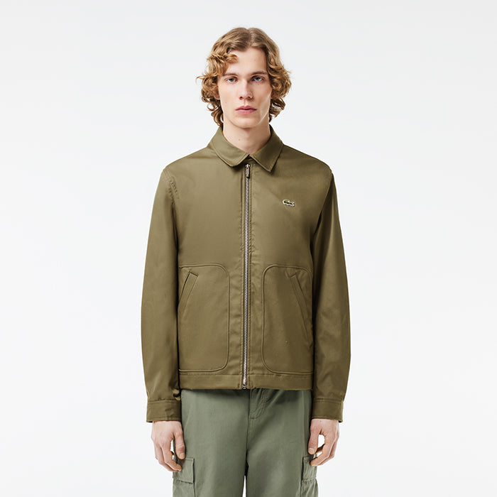 Lacoste 鱷魚短款防潑水翻領夾克