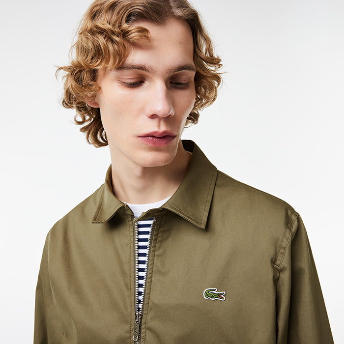 Lacoste 鱷魚短款防潑水翻領夾克