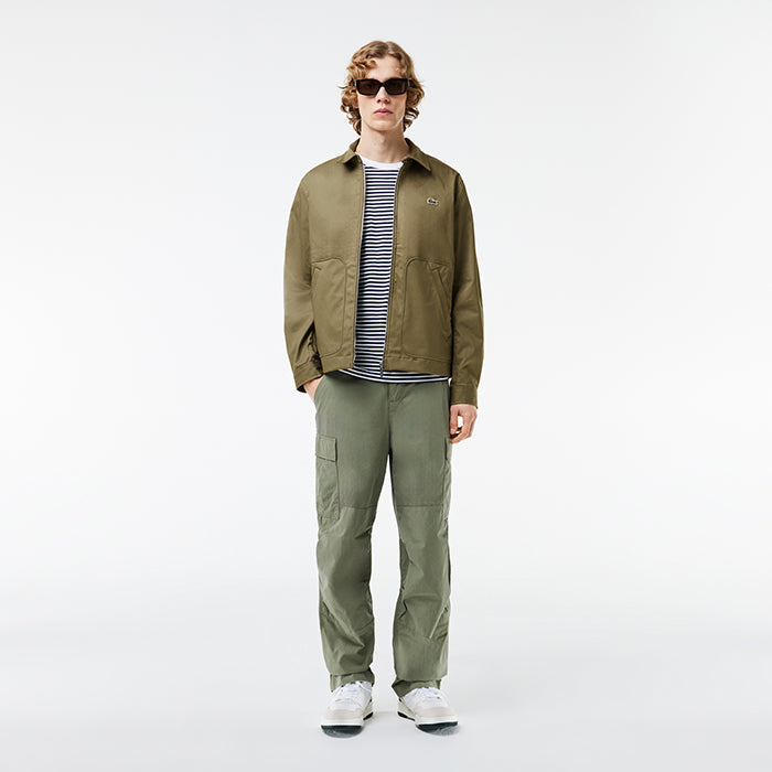 Lacoste 鱷魚短款防潑水翻領夾克