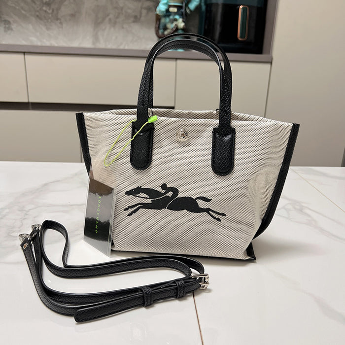 LONGCHAMP ESSENTIAL XS CANVAS HANDBAG 帆布托特包 XS款
