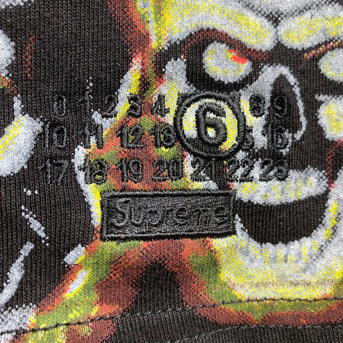 Supreme x MM6 Maison Margiela 火焰骷髏短袖T恤