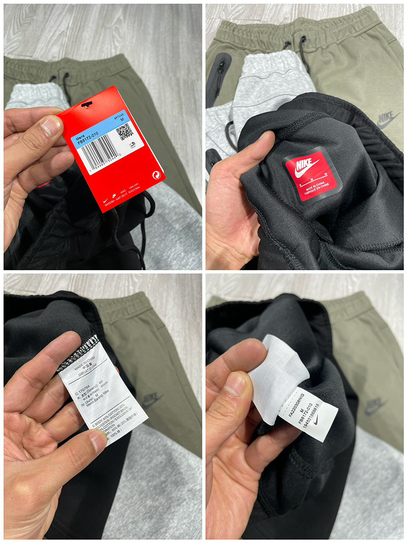 NIKE 棉質純色拉鍊短褲