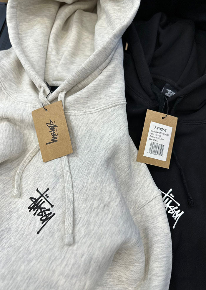 - 全新特價 - STUSSY BASIC FLEECE HOODIE 刷毛連帽上衣 (黑M)