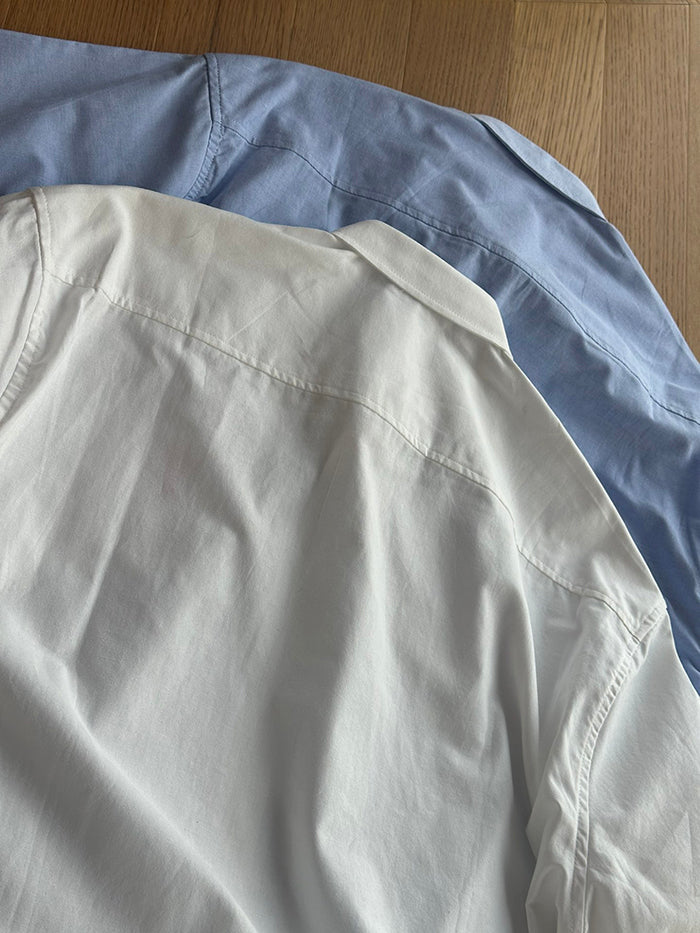 AMI PARIS 經典愛心刺繡短袖襯衫