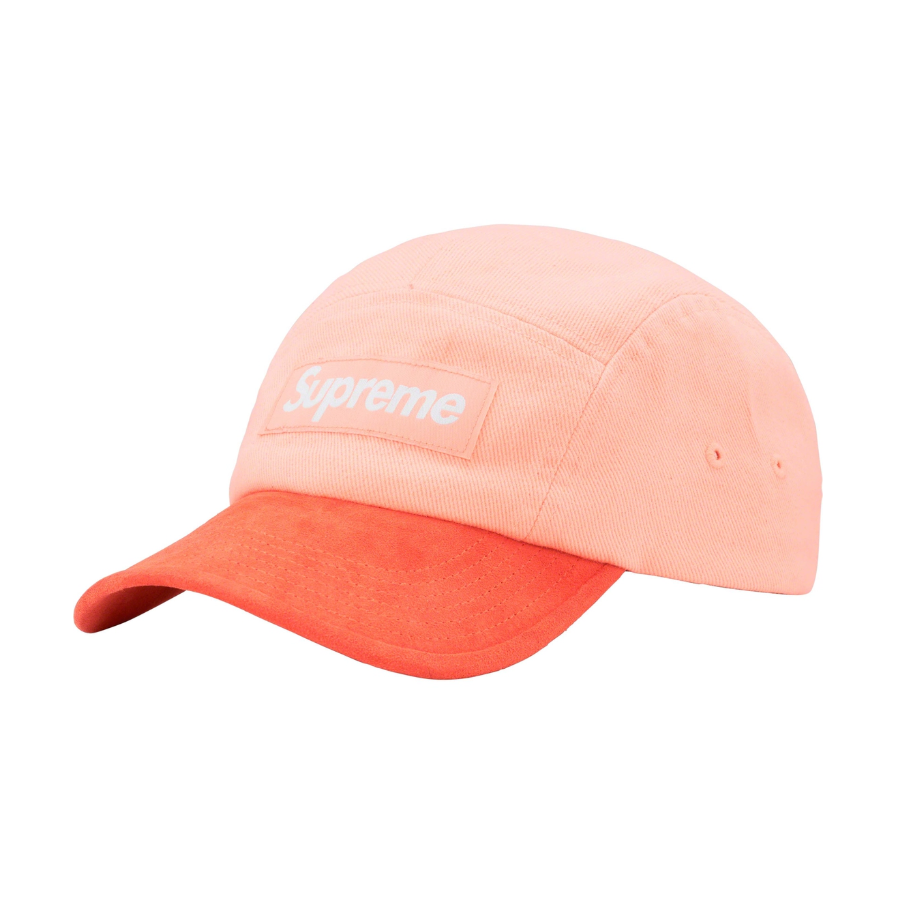 Supreme Suede Visor Camp Cap 拼色麂皮遮陽帽