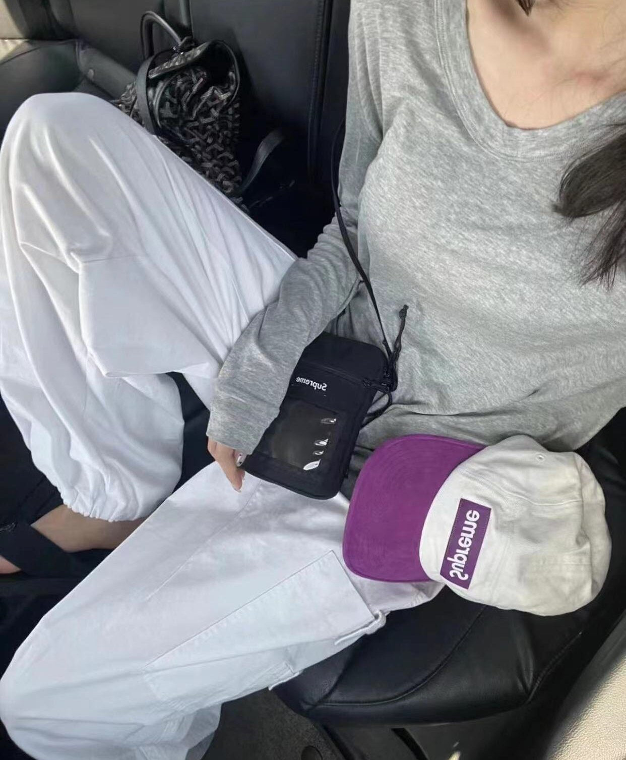 Supreme Suede Visor Camp Cap 拼色麂皮遮陽帽