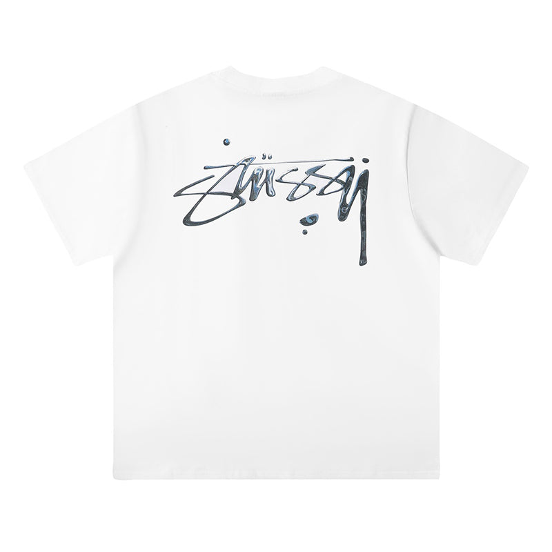 STUSSY 水銀印花短袖T恤