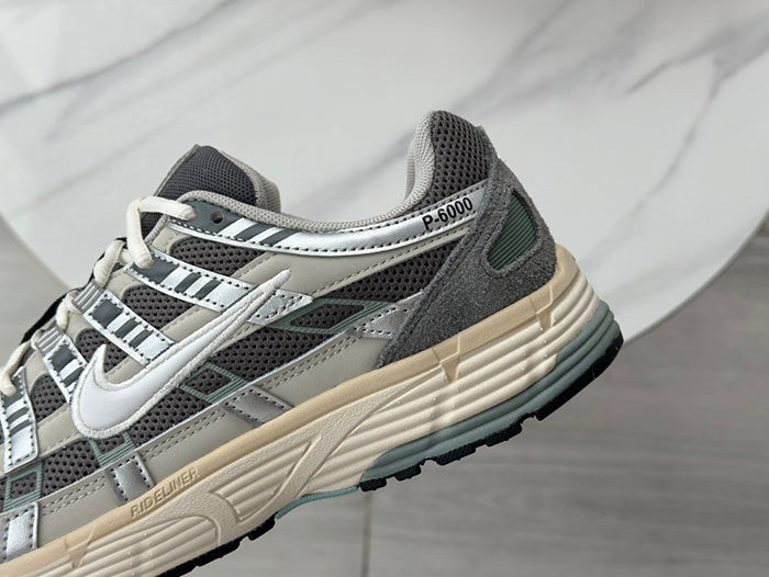 NIKE P-6000 FN7509-029 復古運動鞋-礦石灰