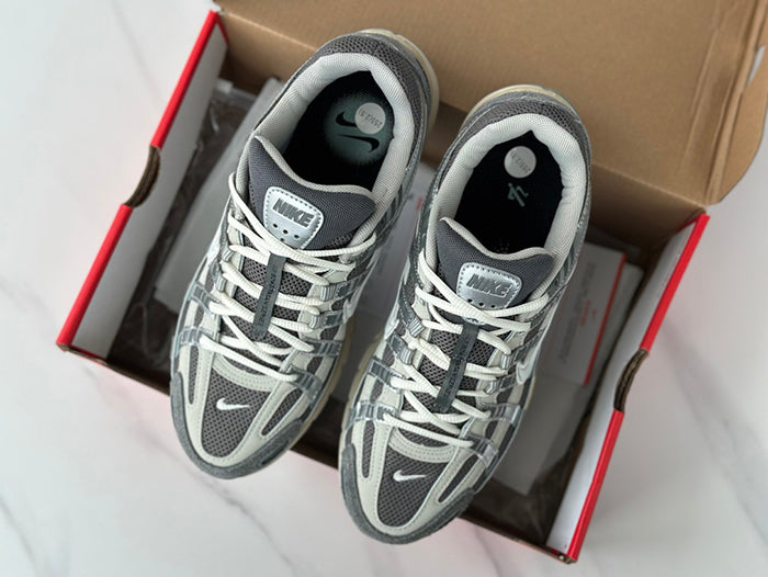 NIKE P-6000 FN7509-029 復古運動鞋-礦石灰