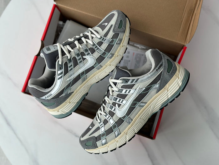 NIKE P-6000 FN7509-029 復古運動鞋-礦石灰