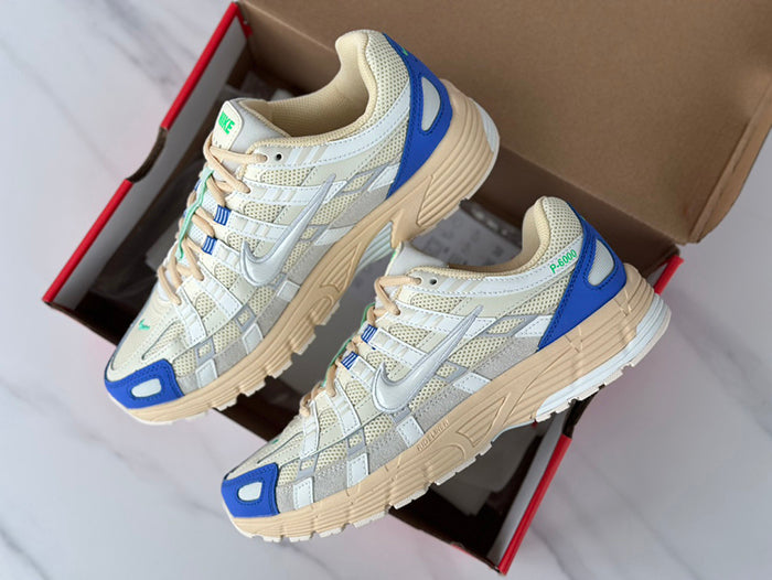NIKE P-6000 FJ5443-113 復古運動鞋-椰奶藍