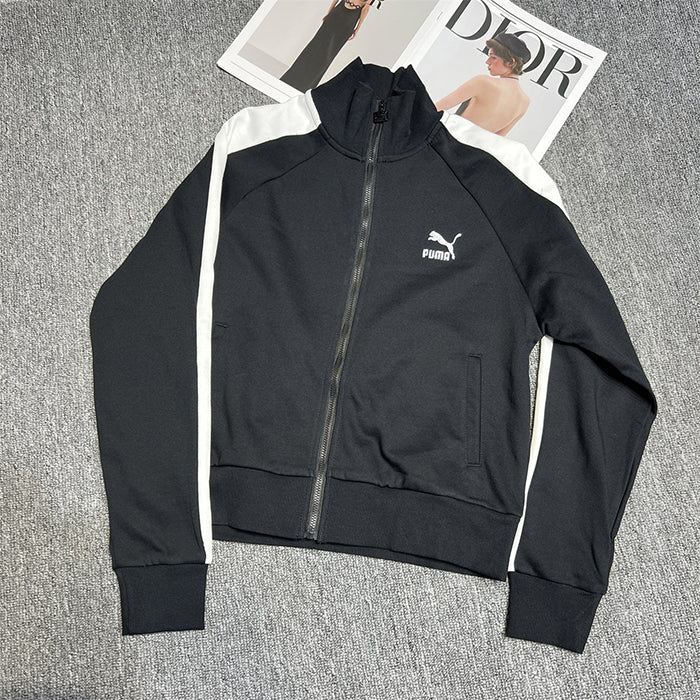 - 全新特價 - PUMA ICONIC T7 TAPING TRACK JACKET ROSÉ 同款立領運動夾克(L)