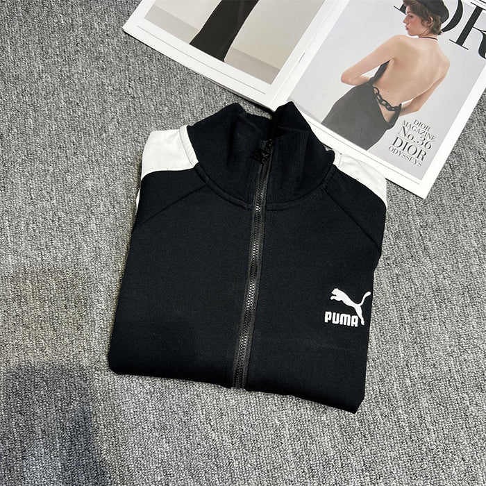 - 全新特價 - PUMA ICONIC T7 TAPING TRACK JACKET ROSÉ 同款立領運動夾克(L)